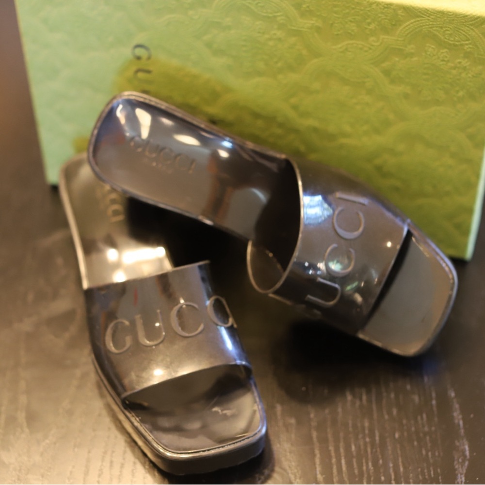 Black Gucci Sandals
